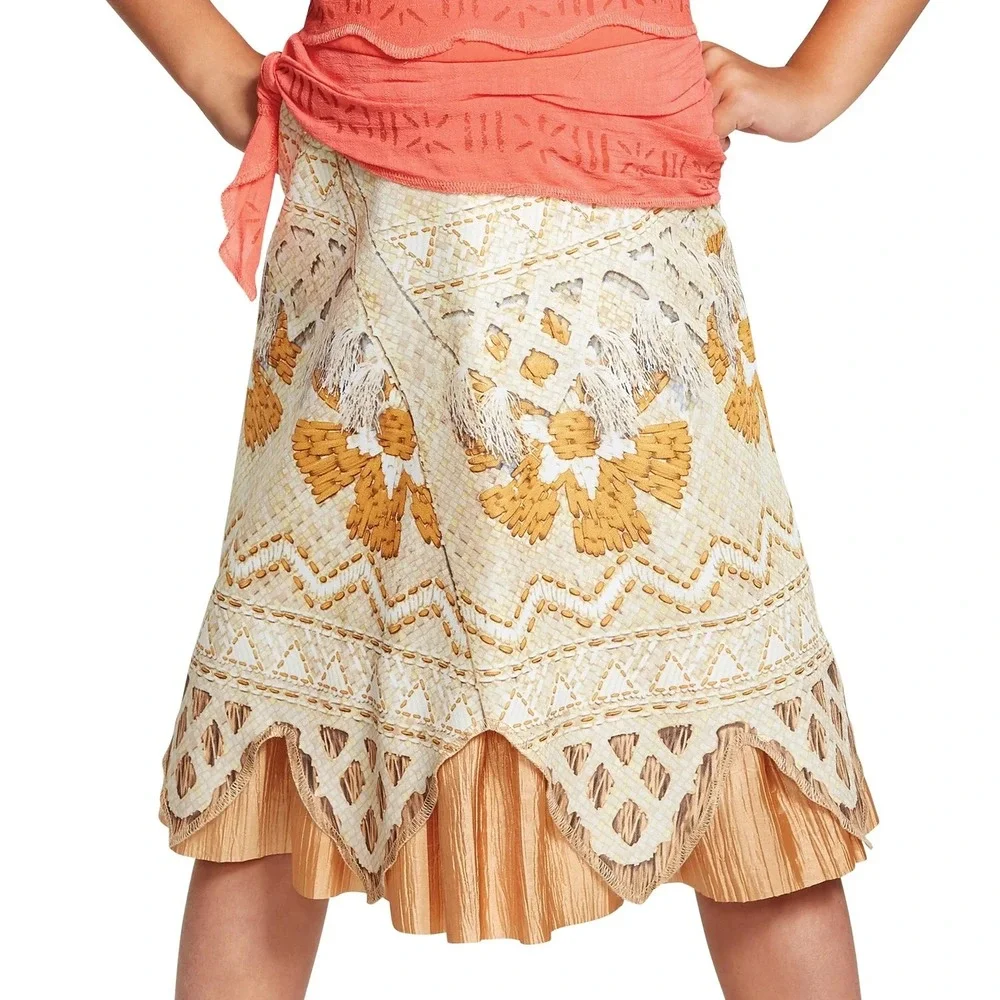 Official Disney Moana Costume Dress GIRLS S (6/6X) Cosplay‎ Fancy Dress Playtime